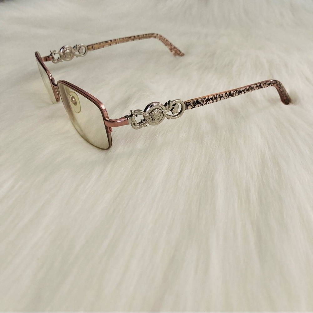 🌀Versace VE1199 Metal Frame Rose Gold Eyeglasses - Picture 4 of 11